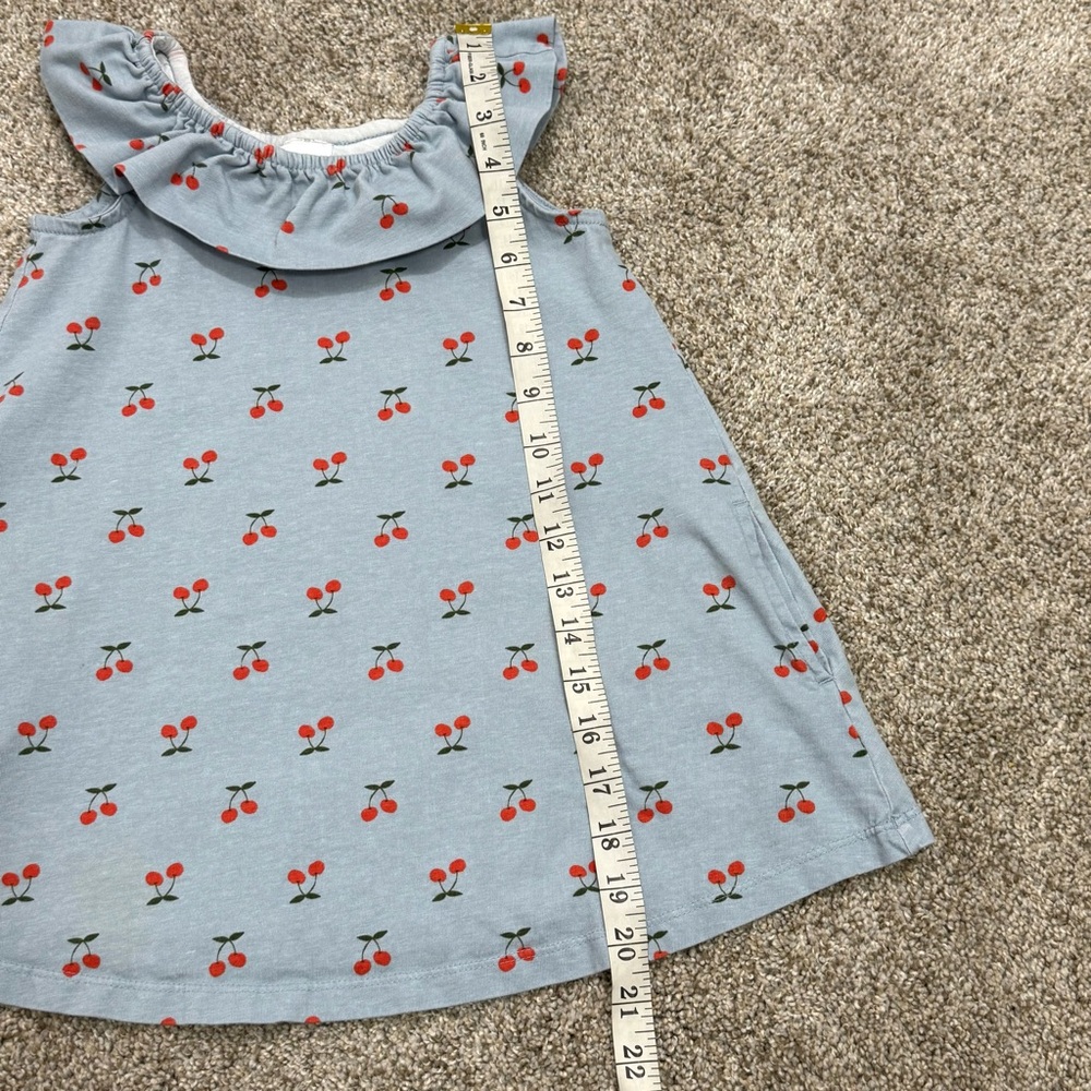 Hanna Andersson Very Cherry Ruffle Neck Swing Dress - Picture 6 of 9